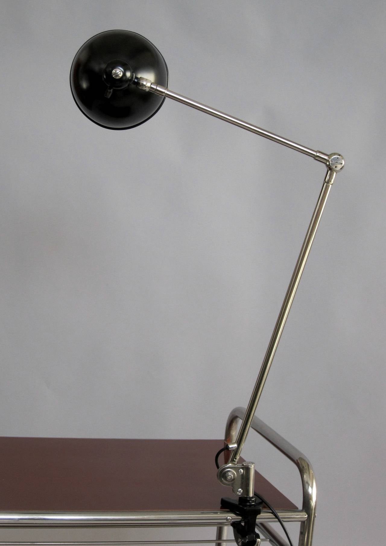 Industrial Workshop Clamp Lamp by Belmag, 1940s