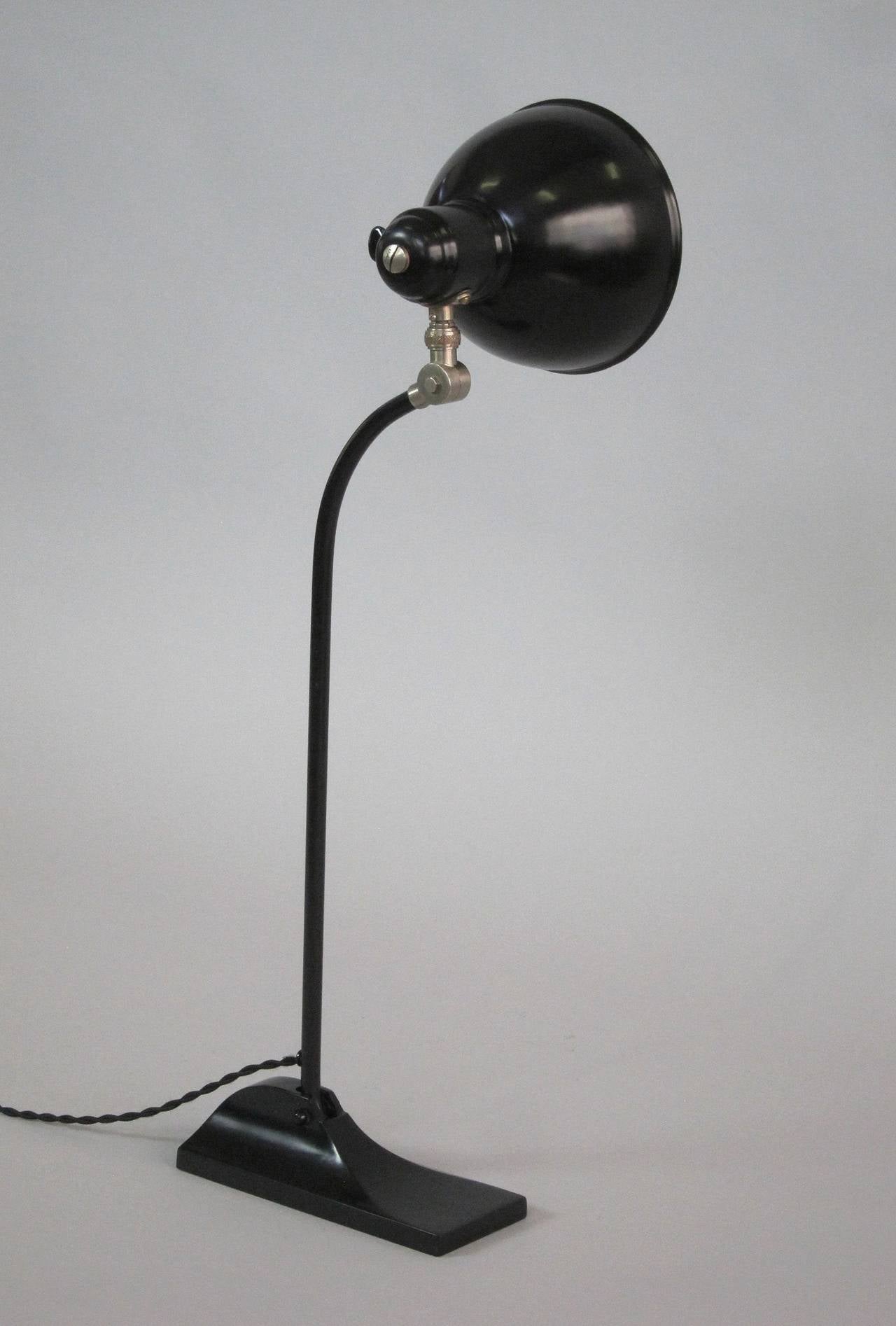 Articulating Desk Lamp by Bronzewarenfabrik Turgi, 1930s 2