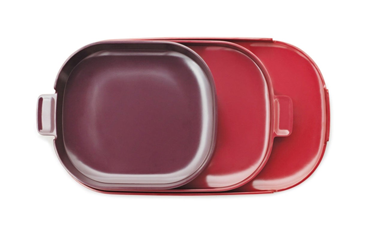 Nabo Trays, Three Pack Red In Excellent Condition For Sale In Copenhagen, DK