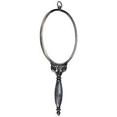 Hand Mirror, silver, dated 1900, GAB, Sweden.