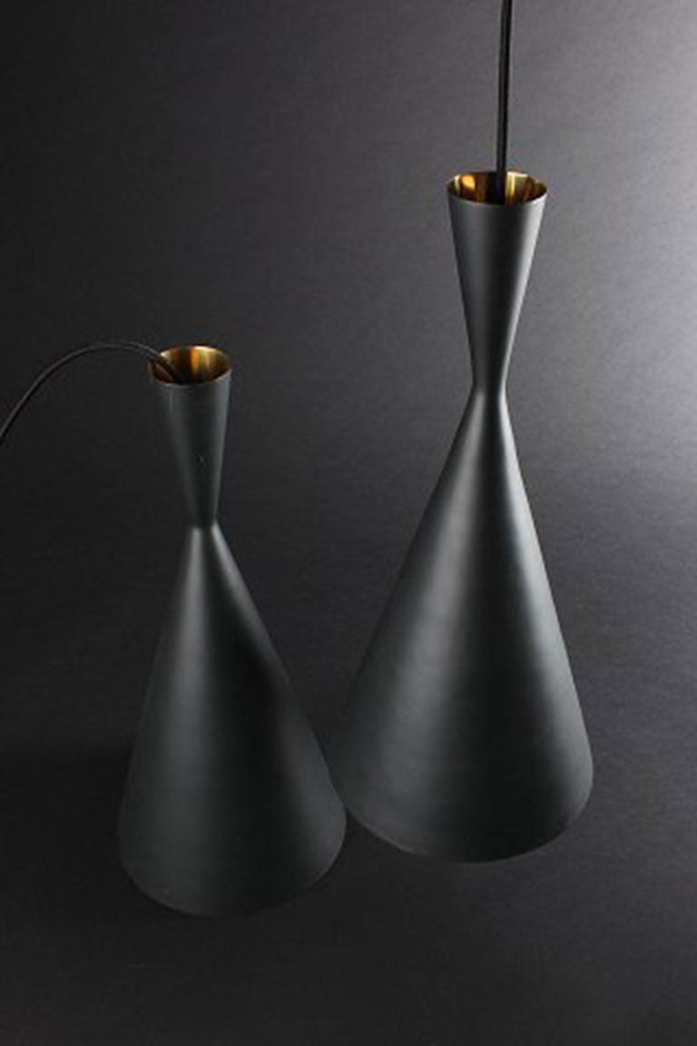 Pair of Tom Dixon Beat Light Tall Pendants In Excellent Condition In Copenhagen, DK