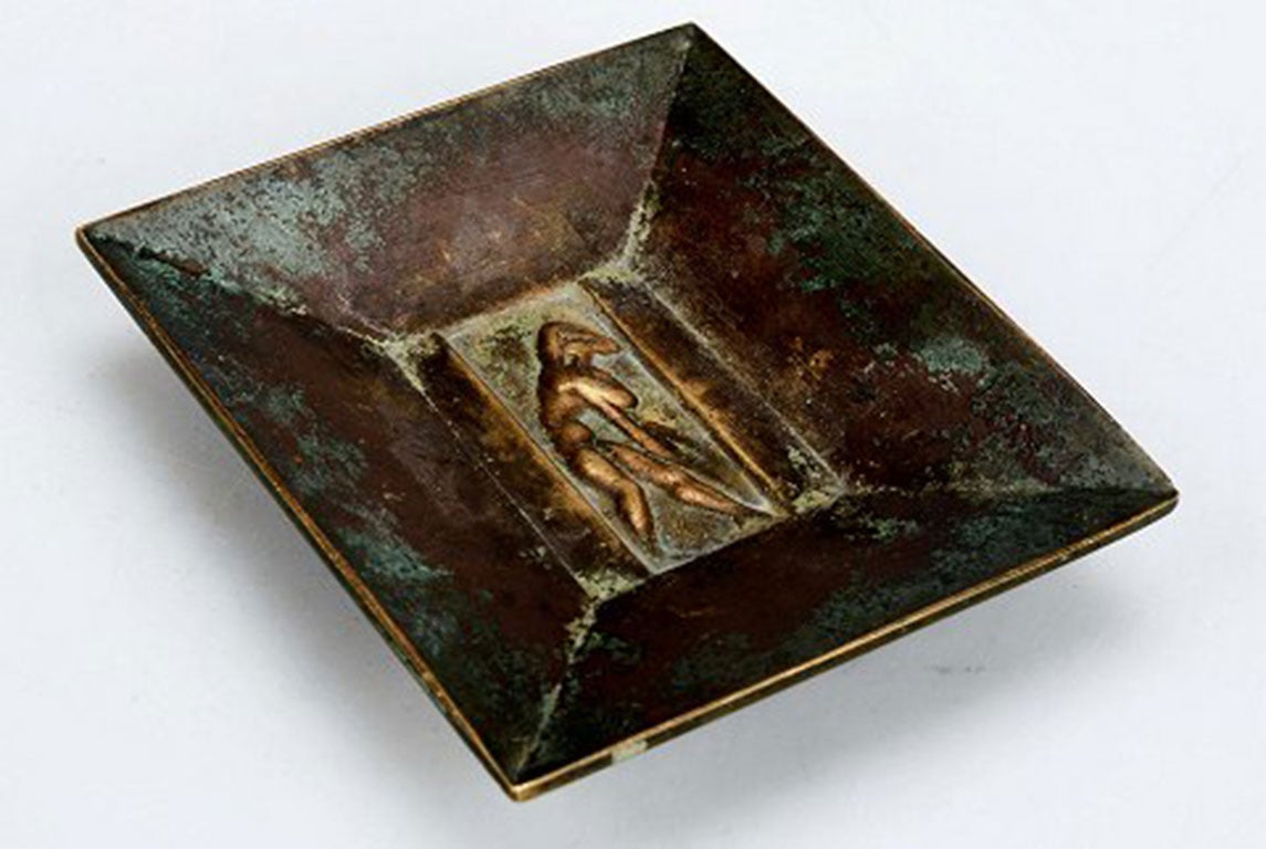 Three Pieces, Bronze, 1930s, Art Deco, Gab Bronze In Good Condition In København, Copenhagen