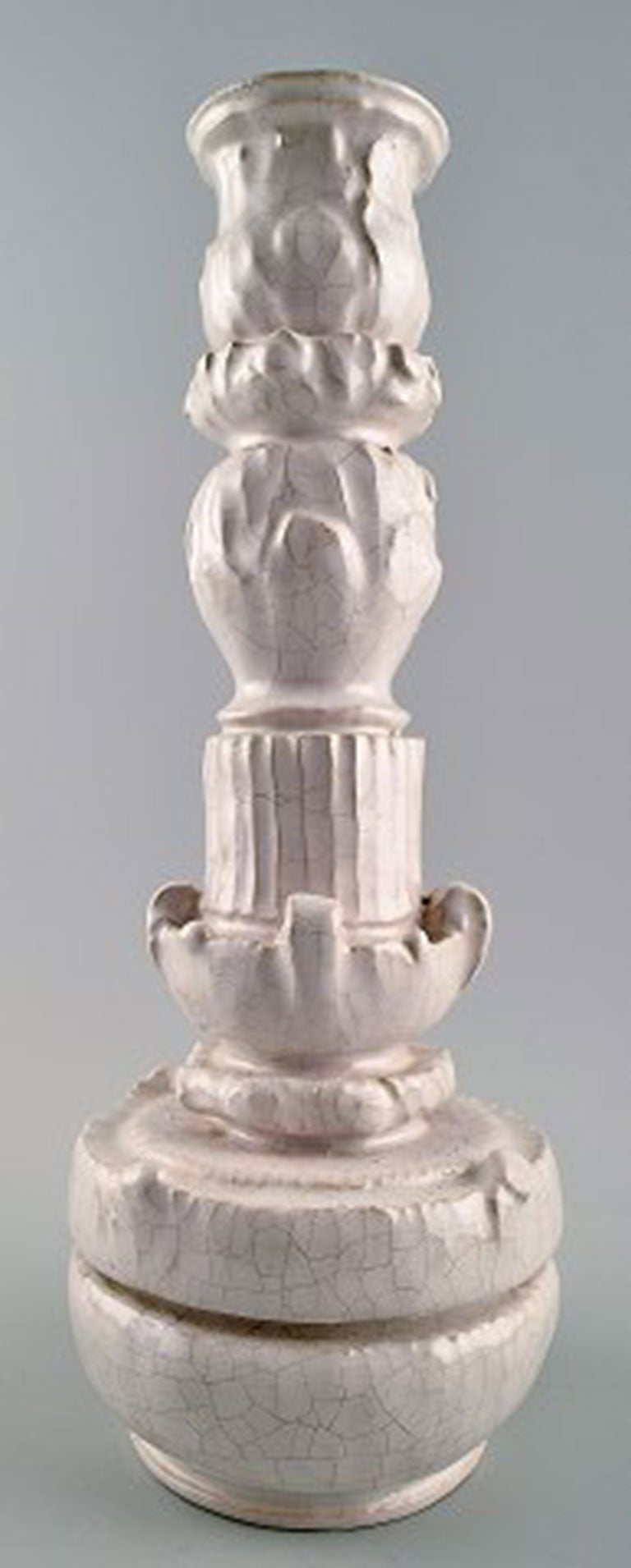 Rare Kähler, HAK, glazed stoneware vase, 1930s.