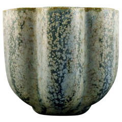 Arne Bang Pottery Vase, Stamped AB 131