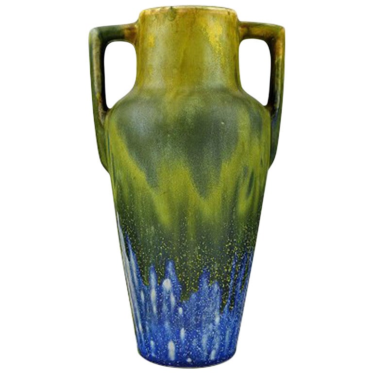 Signed Gilbert Metenier Art Deco Vase, 1920-30s