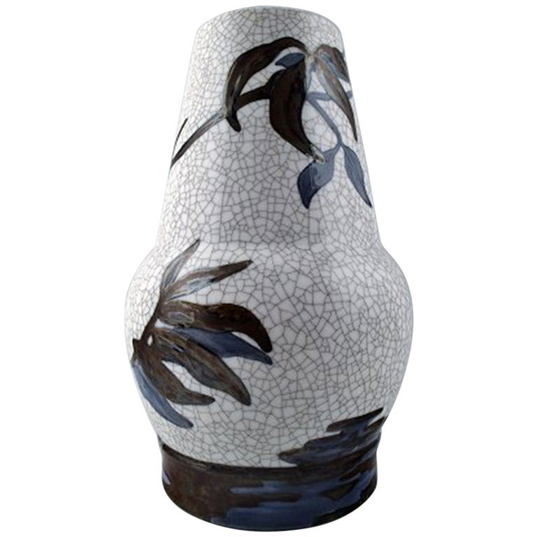 Unique Effie Hegermann-Lindencrone Vase Porcelain by Bing & Grondahl For Sale