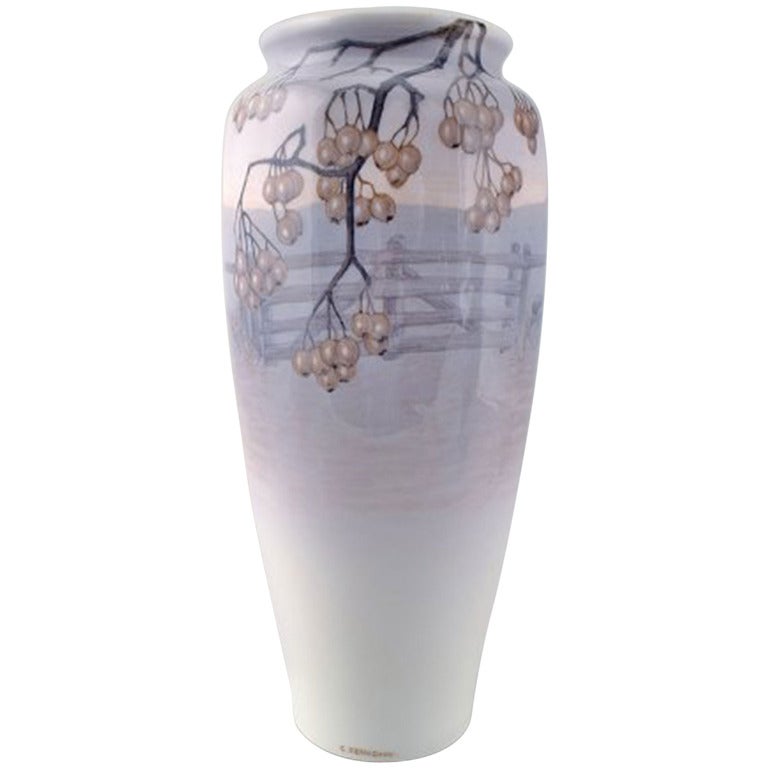 Royal Copenhagen Large Unique Vase, Catherine Helene Zernichow
