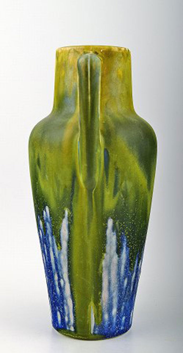 Signed Gilbert Metenier Art Deco Vase, 1920-30s In Excellent Condition In Copenhagen, DK