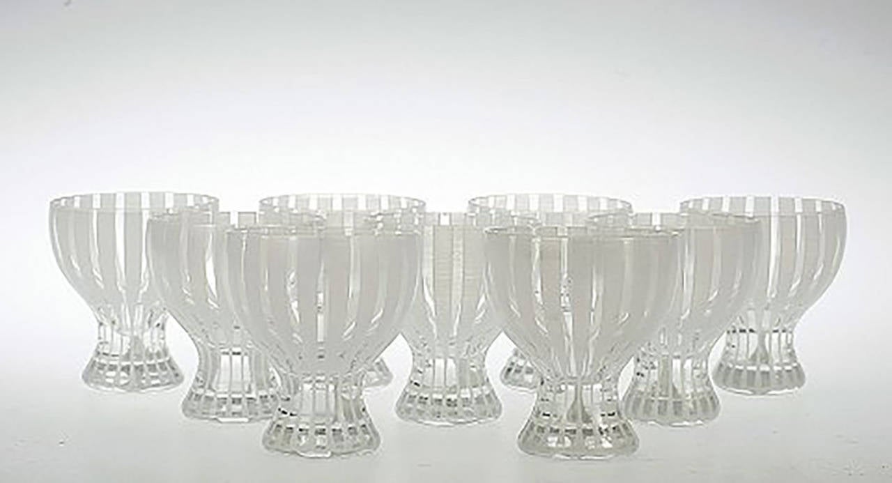 Nine Cocktail Glasses, 
