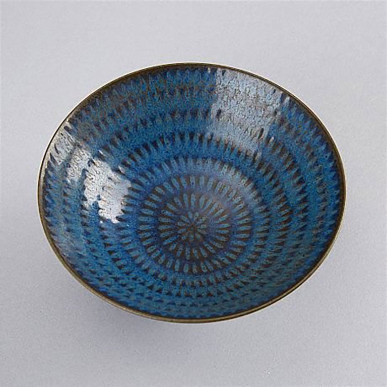 Stig Lindberg (1916-1982), Gustavsberg Studio, miniature ceramic bowl.
Measures 12 x 7 cm. In perfect condition.