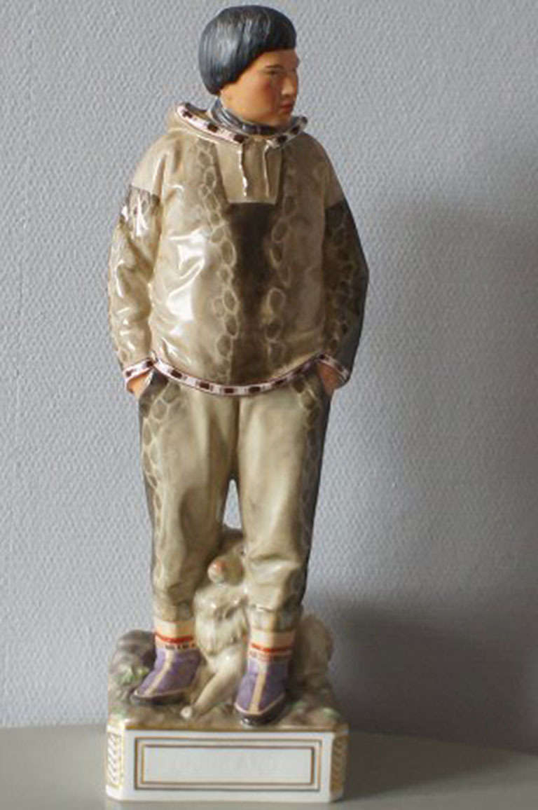 Large Royal Copenhagen Overglaze Figurine, Greenland