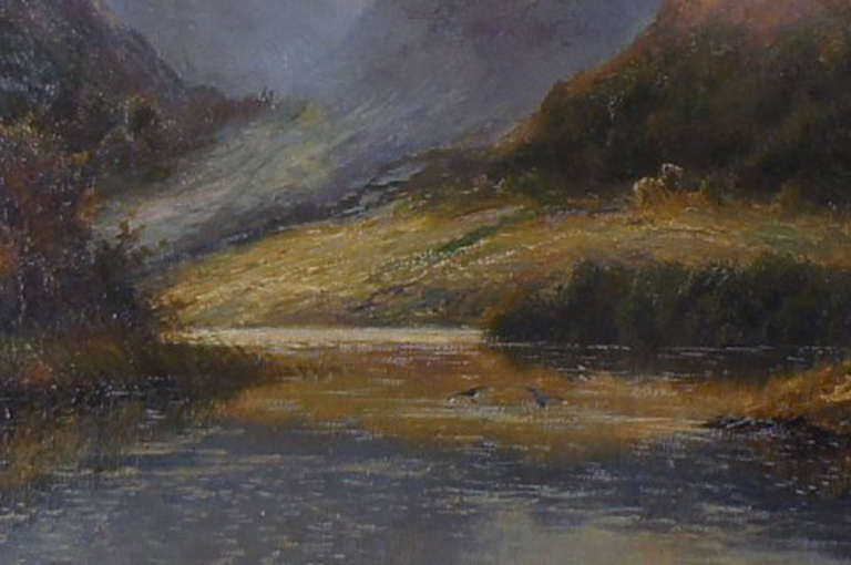 20ième siècle Daniel Sherrin (né en 1868, mort en 1940) Paysage écossais, signé en vente