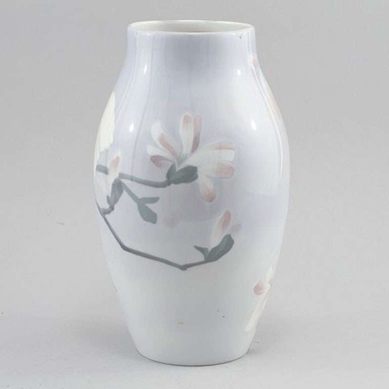 Swedish Rorstrand Art Nouveau Porcelain Vase, Karl Lindstrom, circa 1900