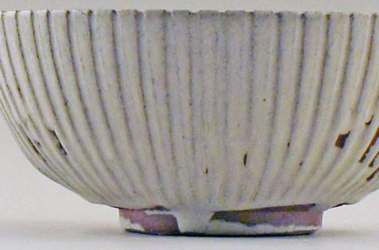 Danish Arne Bang Ceramic Bowl, Marked AB 123, Beautiful Glaze in Sandstone Nuances