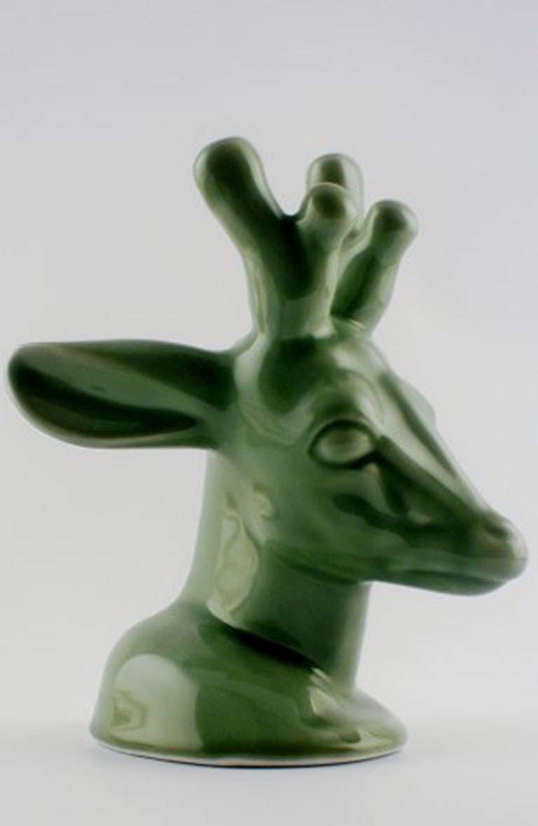 Royal Copenhagen Axel Salto deer, glazed stoneware.
Stamped Salto 20803. Factory first, in good condition. Measure: 31 cm heights.