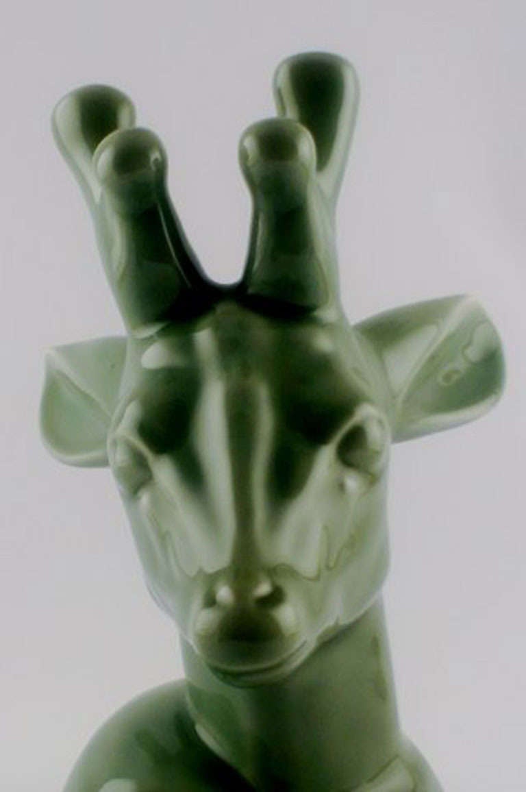 Danish Royal Copenhagen Axel Salto Deer, Glazed Stoneware, Stamped Salto 20803
