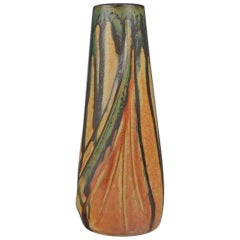 French Art Nouveau Ceramic Vase, Denbac, Number 28, Rene Denert