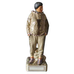 Large Royal Copenhagen Overglaze Figurine, Greenland