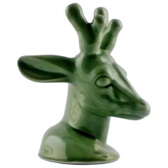 Royal Copenhagen Axel Salto Deer, Glazed Stoneware, Stamped Salto 20803