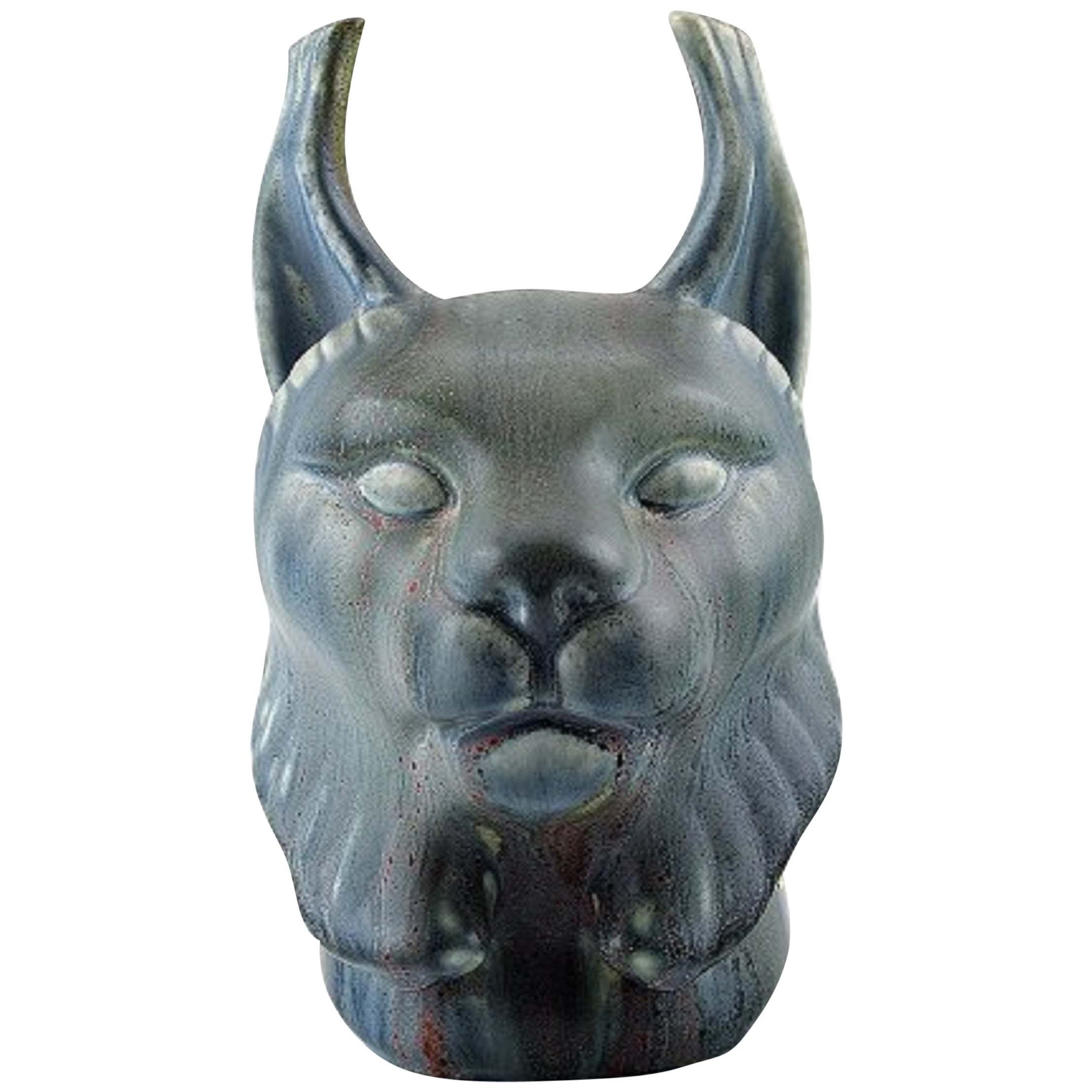 Rörstrand Stoneware Figure of Gunnar Nylund, Lynx