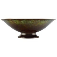 Just Andersen Light Bronze Bowl, Signed LB 1384