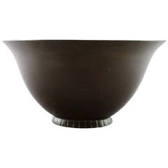 Just Andersen Art Deco Light Bronze Vase, Number 145 Just Andersen Art Deco Light Bronze Vase, Number 145