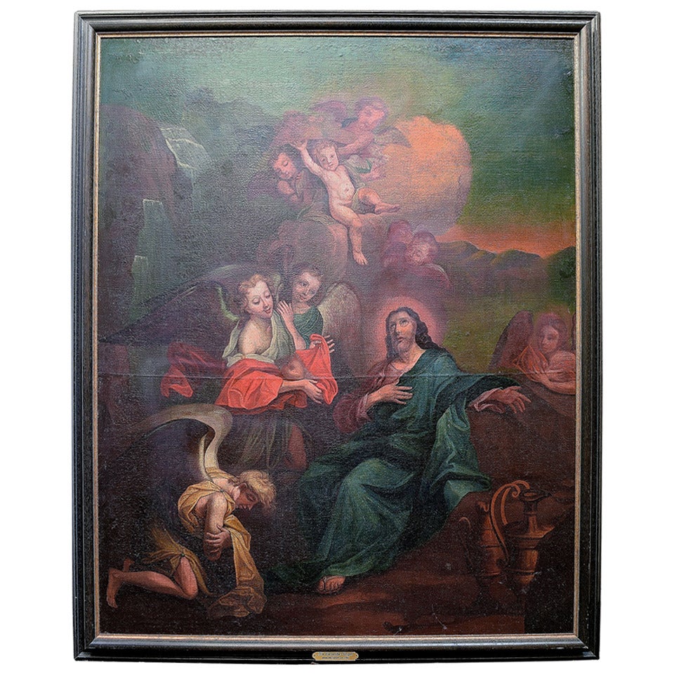 Huile sur toile. Maître ancien, maître sud-allemand App. 1780s. en vente