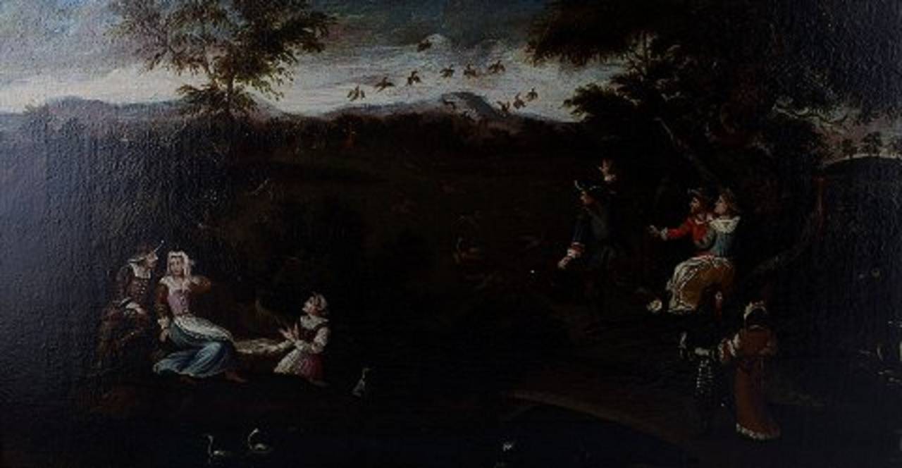 Oil on Canvas, Relined by an Unknown Flemish Old Master, 18th Century In Good Condition For Sale In Copenhagen, DK