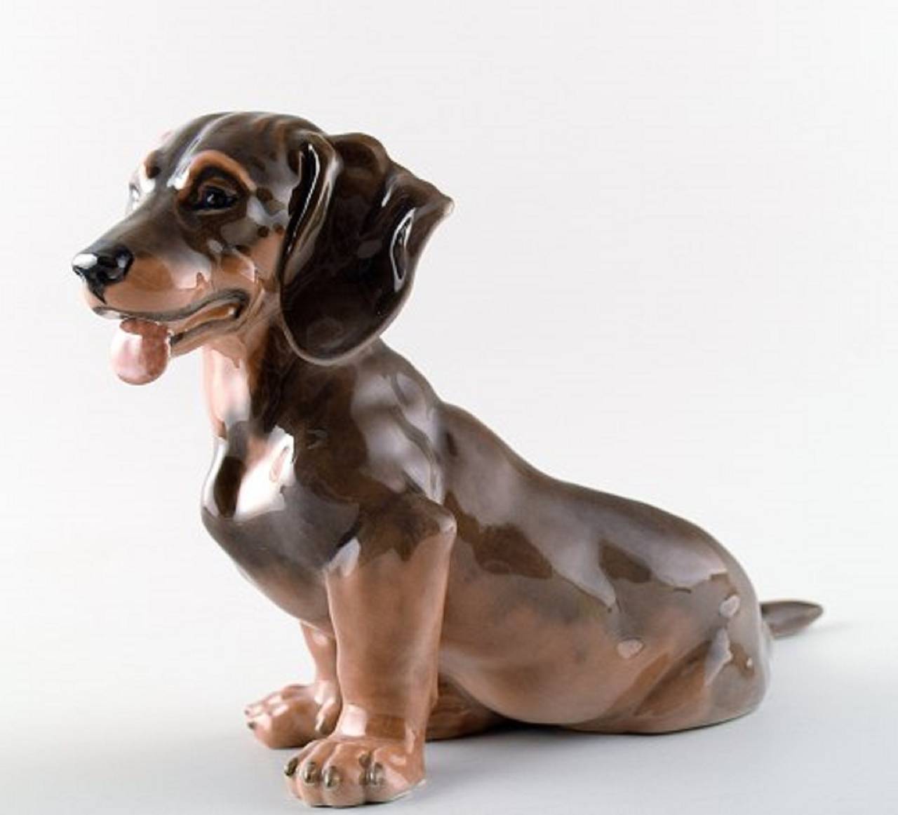 Scandinavian Modern Royal Copenhagen Number 0856 Dachshund by Lauritz Jensen For Sale