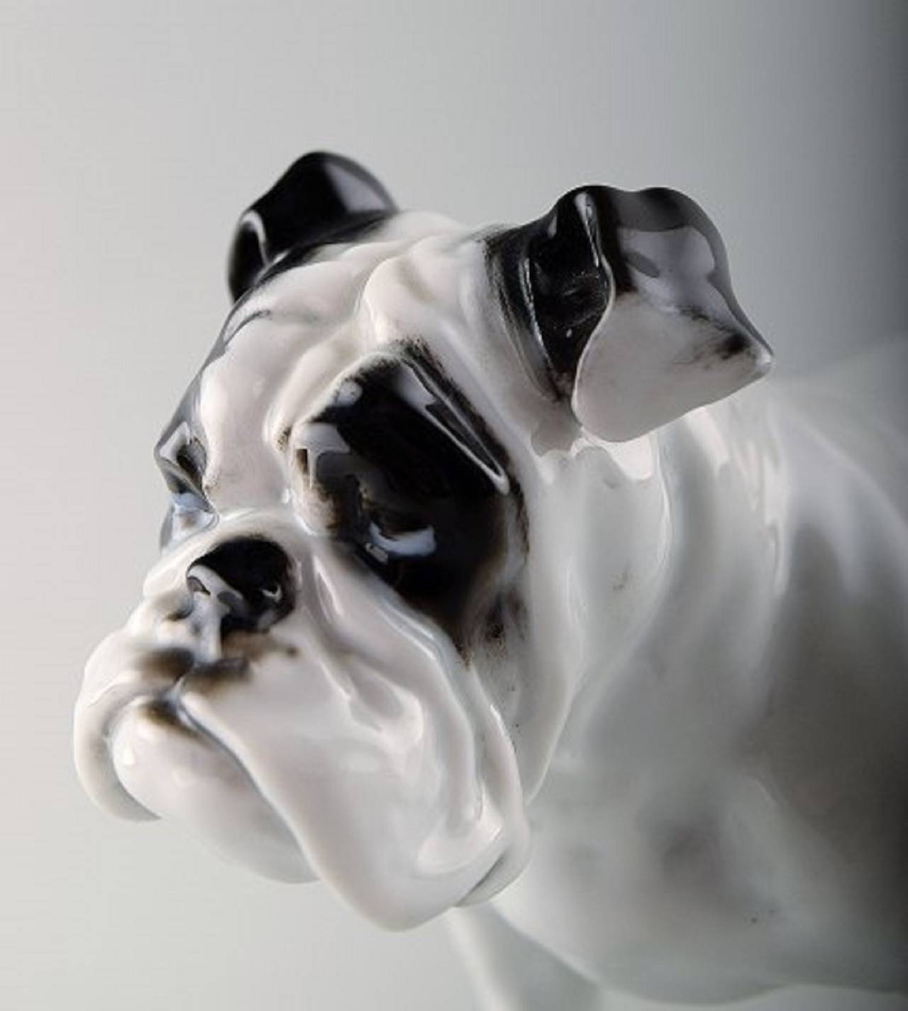 German Rosenthal, Standing Bulldog in Porcelain