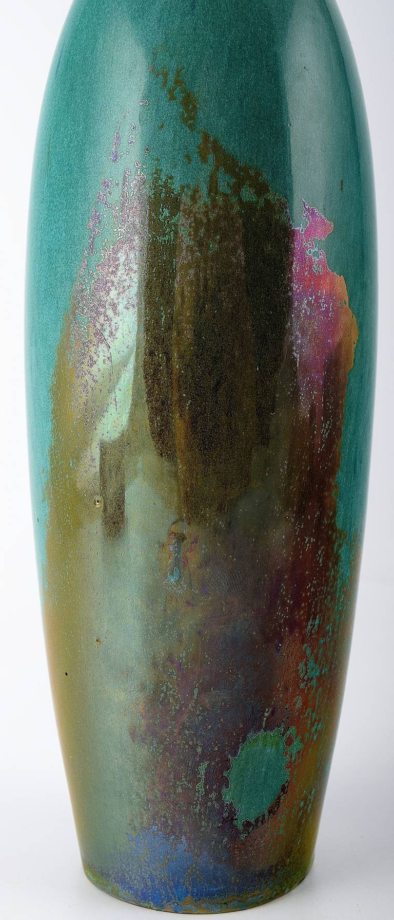 Vase en céramique française Rambervillers avec un magnifique glaçure Excellent état - En vente à Copenhagen, DK