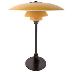 Poul Henningsen PH 3.5/2 Table Lamp with Rod of Burnished Brass