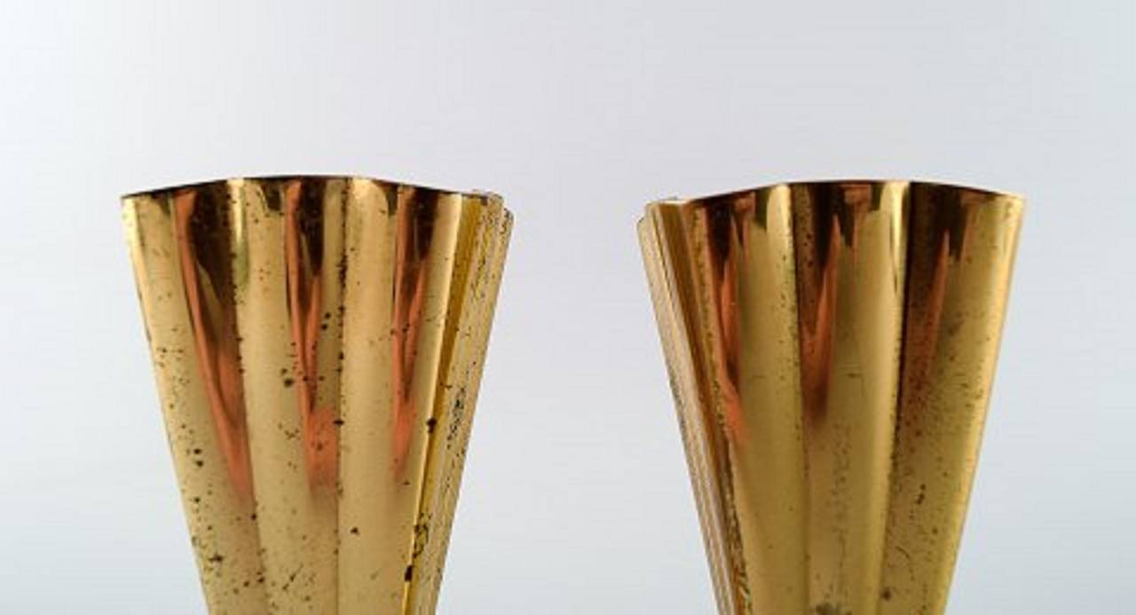 A pair of brass vases, Ystad metal.
10 cm. height.
Good condition.
Marked.