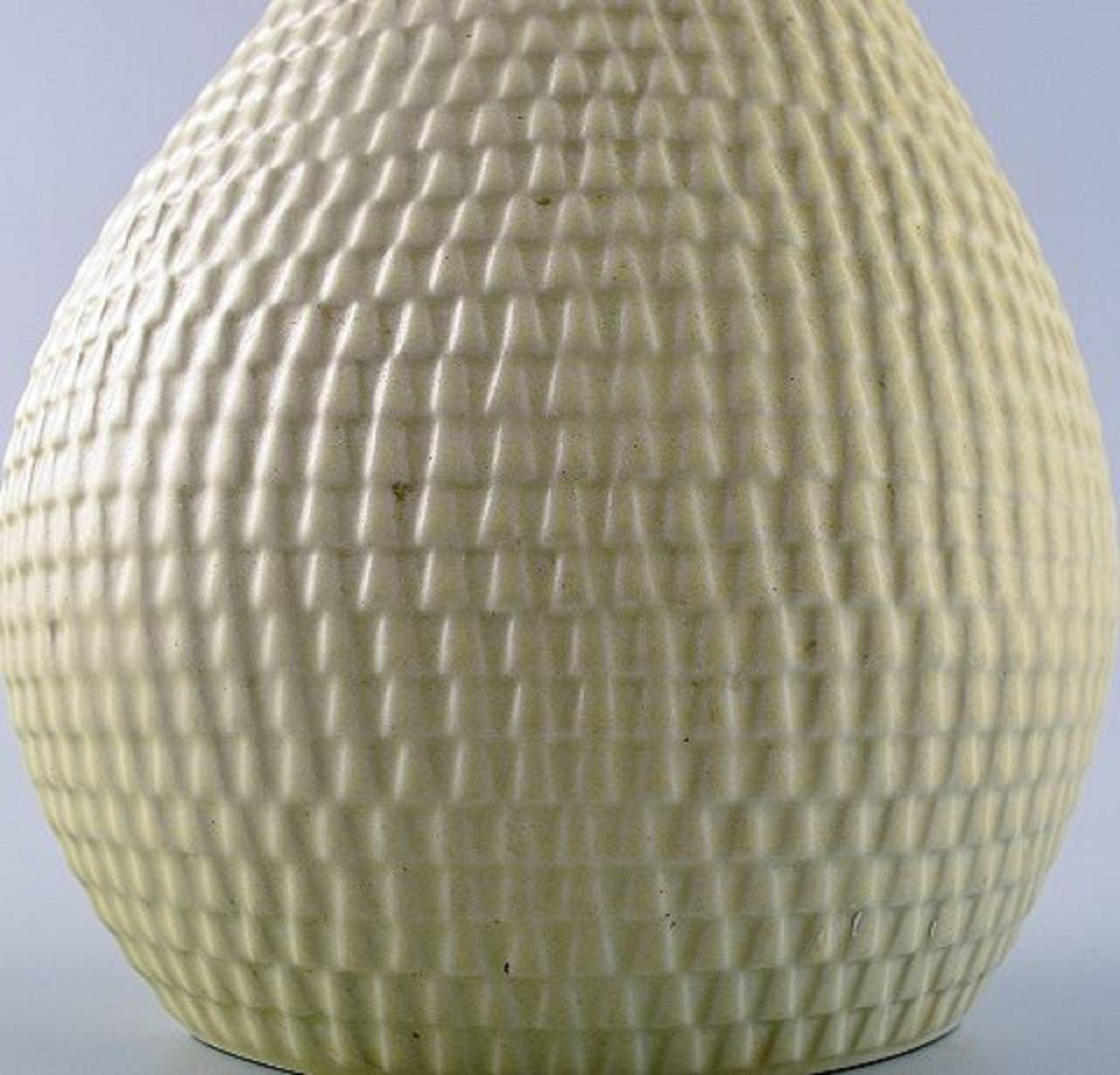 Gustavsberg, Sweden, Reptile Vase by Stig Lindberg, Swedish Ceramist