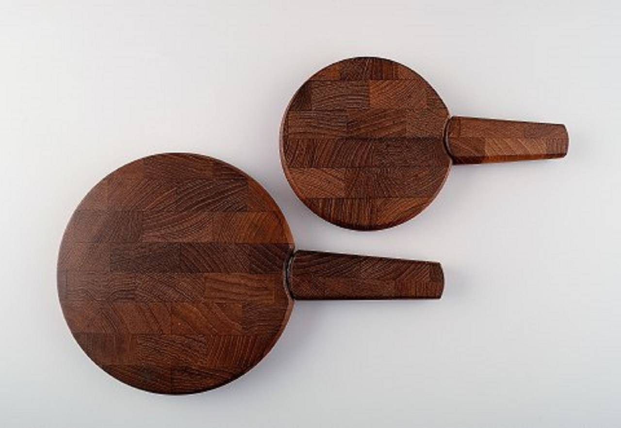 Jens Harald Quistgaard, Two Teak Cutting Boards with Built-In Knife
