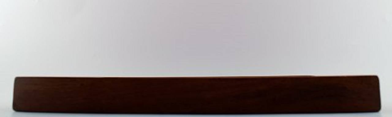 Danish Finn Juhl Reversible Tray of Teak with Red and Black Melamine