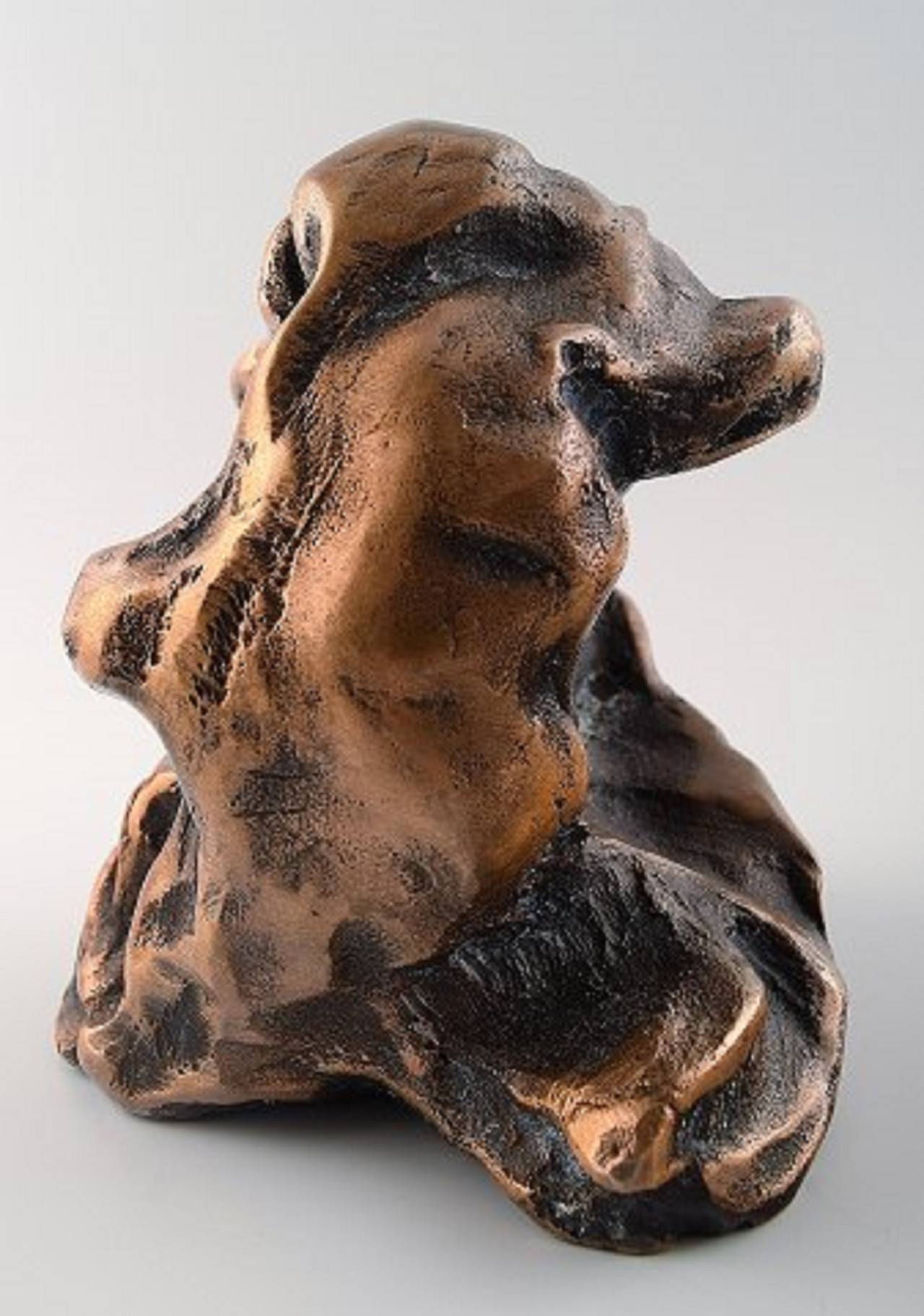 20th Century Danish Sculptor, Modern Abstract Bronze Sculpture