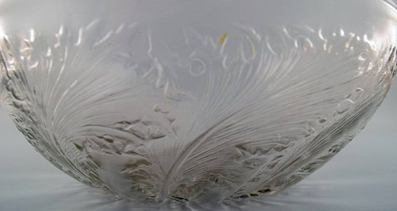 French Early Art Deco Lalique Art Glass Bowl