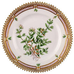 Antique Royal Copenhagen Flora Danica Dessert Plate