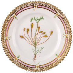 Antique Royal Copenhagen Flora Danica Dessert Plate, 20/3552
