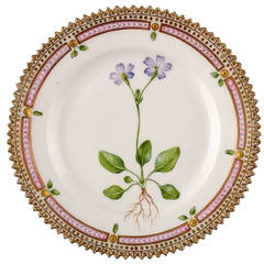 Antique Royal Copenhagen Flora Danica Dessert Plate, Number 20/3552