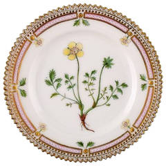 Antique Royal Copenhagen Flora Danica Dessert Plate
