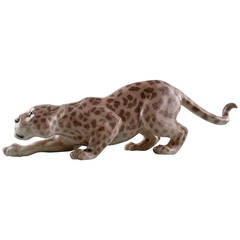 Bing & Grondahl, Porcelain Figure, 'Leopard, ' Number 1613