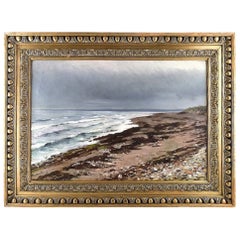 William Jacob Rosenstand, Hornbak beach, Denmark, Oil on Canvas