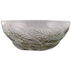 Early Art Deco Lalique Art Glass Bowl