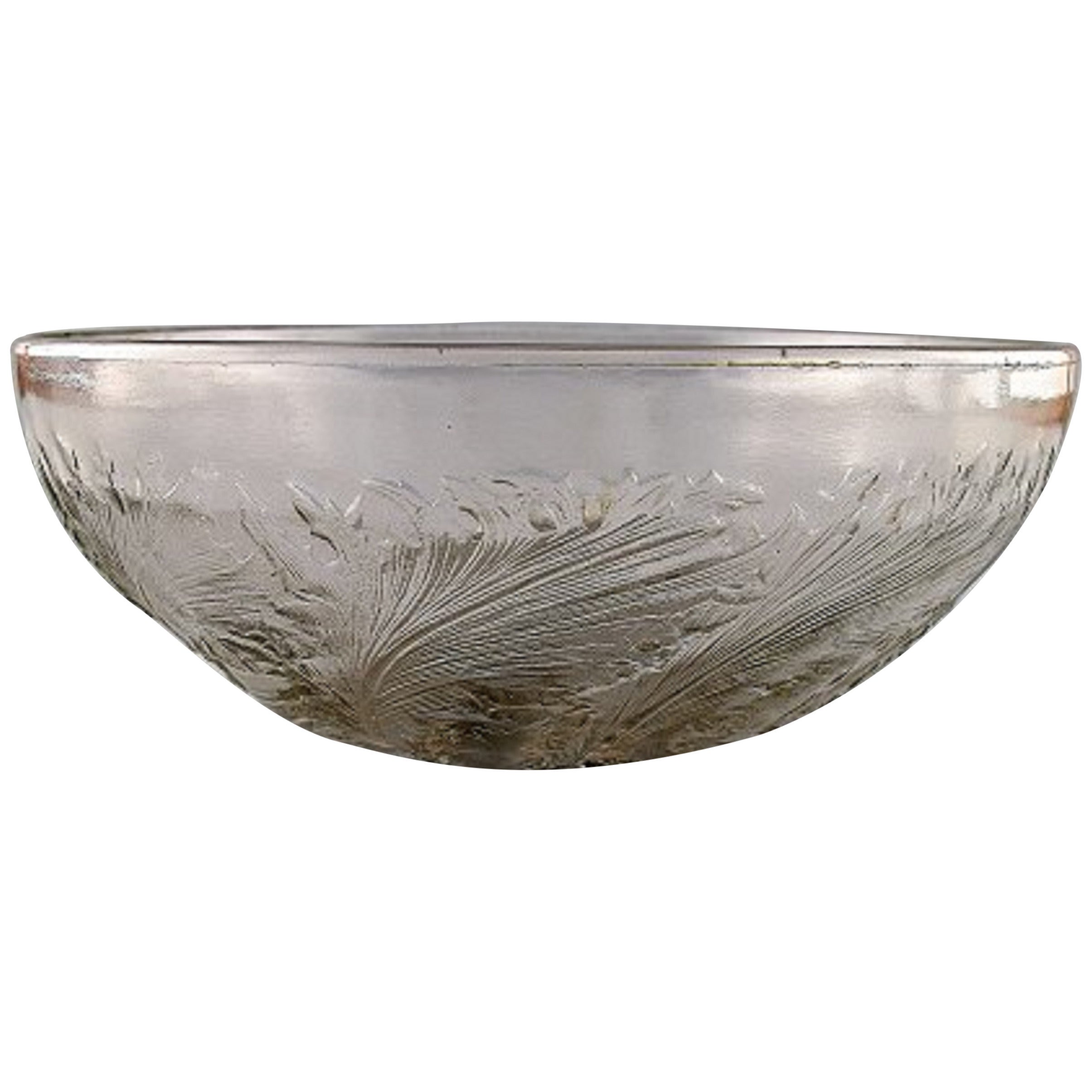 Early Art Deco Lalique Art Glass Bowl