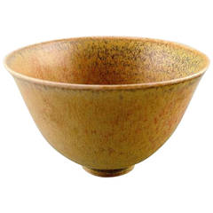 Saxbo Ceramic Vase, Yellow Glaze