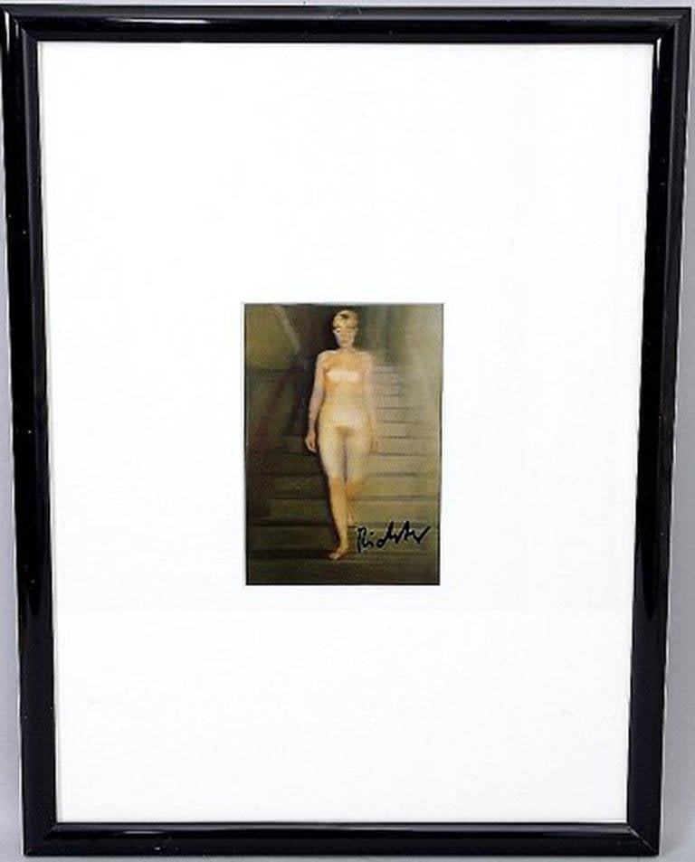 Gerhard Richter, after. Nude women study, signed offset print. 
Image size 14 x 10 cm.
Perfect condition.
