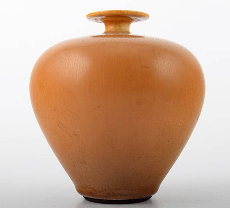 Berndt Friberg Studio Pottery Vase, Modern Swedish Design, Unique and Handmade