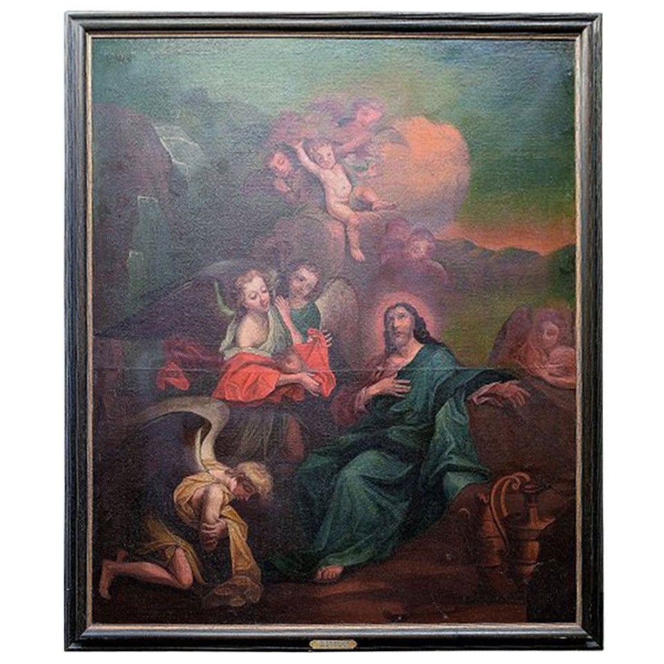 Oil on Canvas Biblical Scene, Old Master, South-German Master, circa 1780s